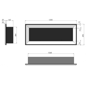 Dimensiones Simplefire Frame 1200